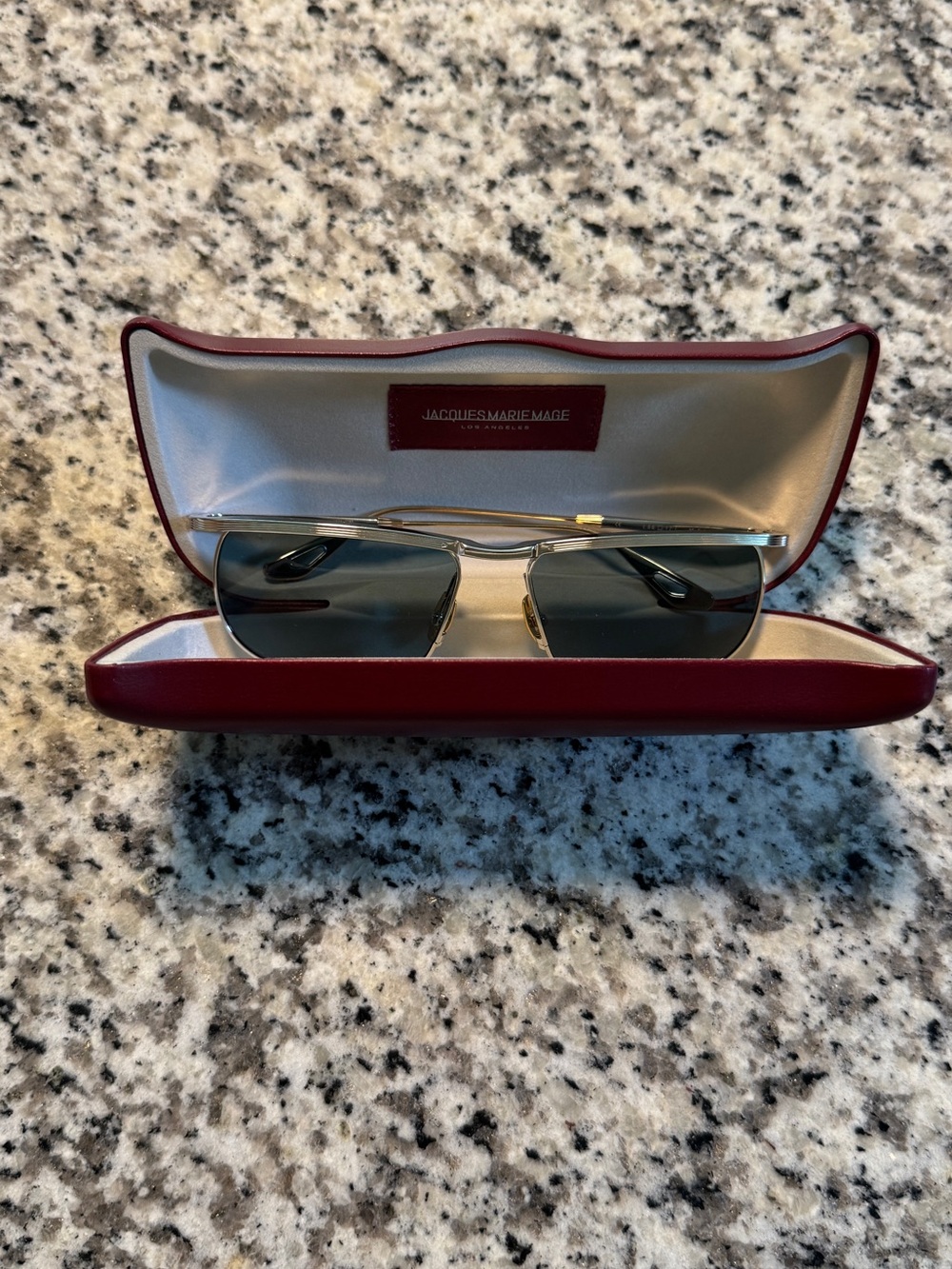 Jacques Marie Mage Melville Silver Frame Sunglasses - Picture 8 of 8